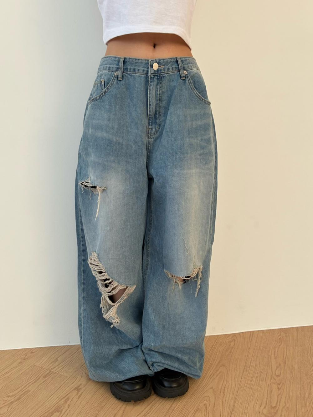 (OOTJ)Ripped damage jeans
