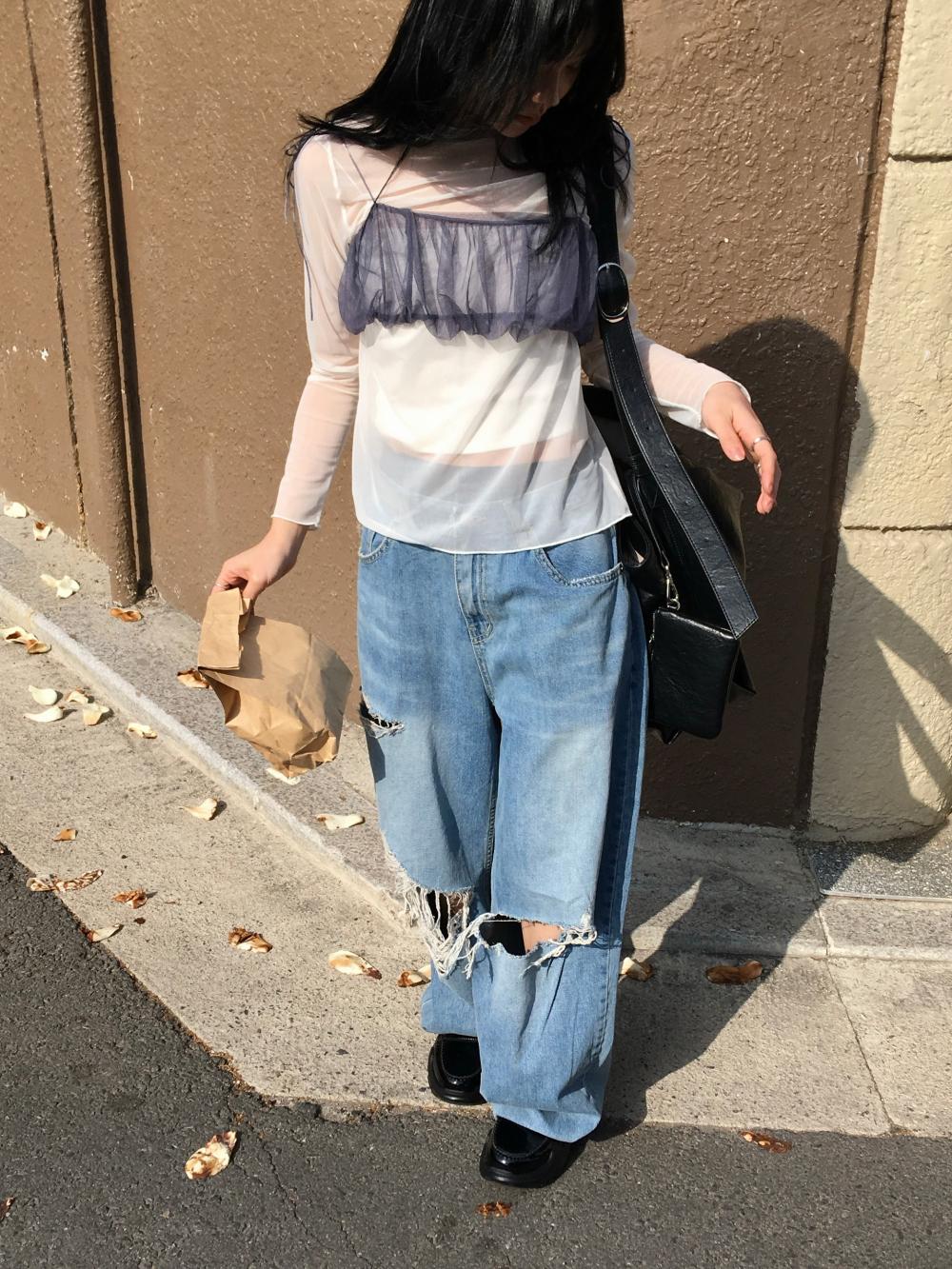 (OOTJ)Ripped damage jeans