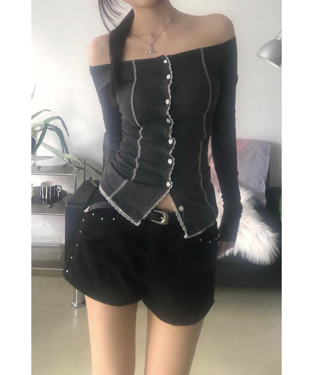 Creaming lace cardigan(2color)