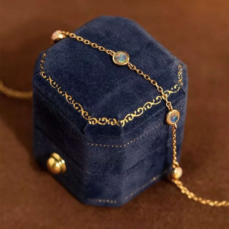 莫奈花園-Opal純銀輕奢手鏈