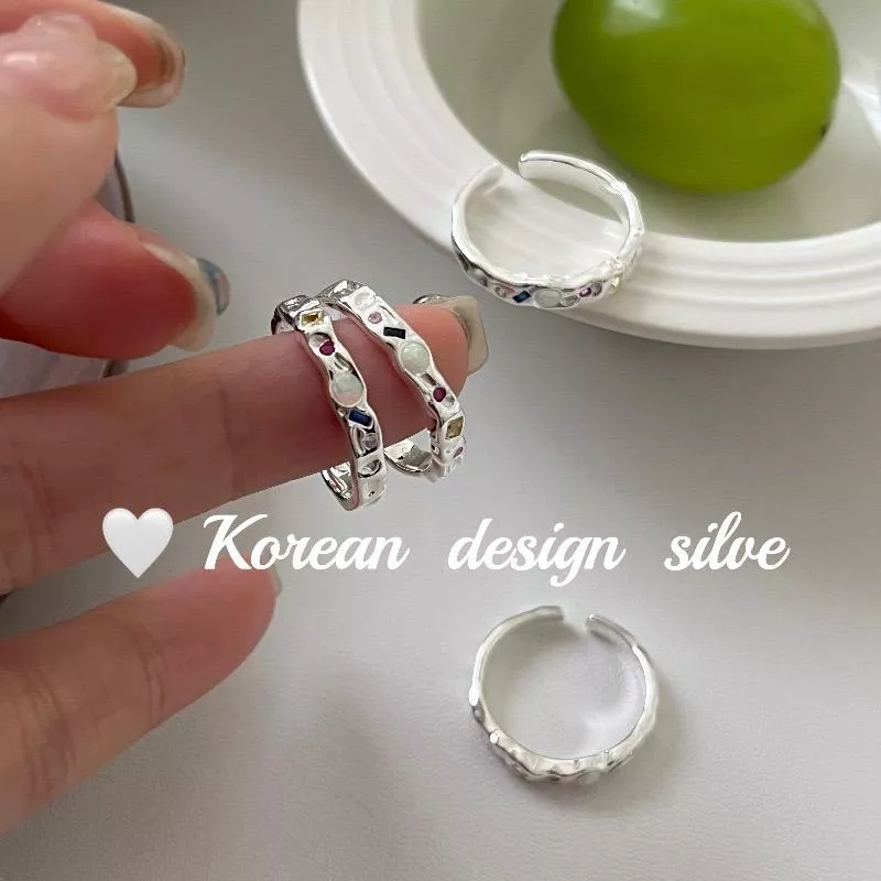 韓國設計-多彩寶石戒指