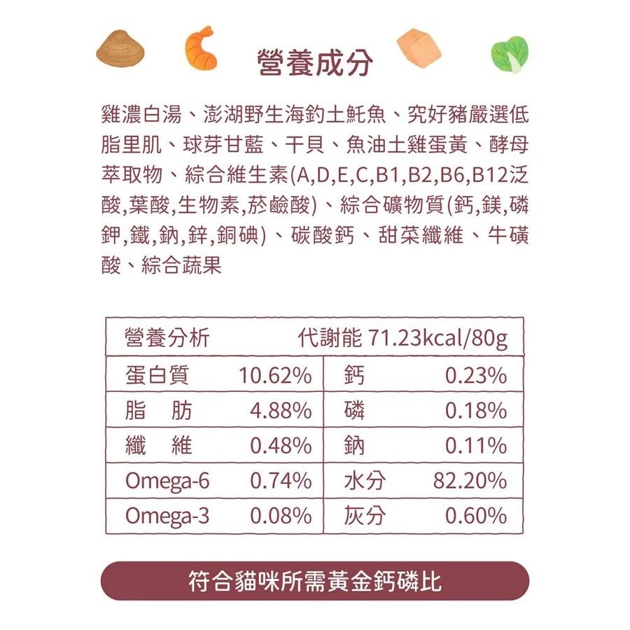 【阿寶】機能保健肉泥ᴛᴜᴛᴜ土魠罐 80g（箱購24罐）
