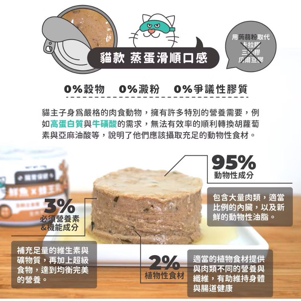 【陪心寵糧 nu4PET】Super貓小白主食罐 80g（箱購24罐）