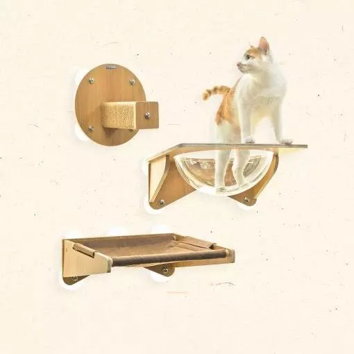 【怪獸部落】漫步雲端 吸盤式貓吊床 貓跳台