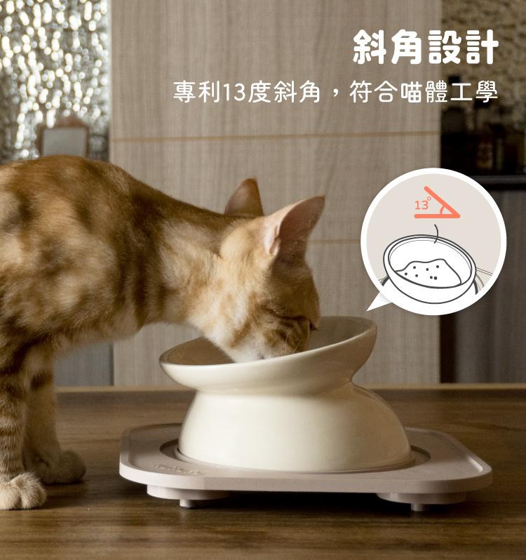 【防御工事】Wu-mai 兩用陶瓷寵物碗（附防蟻墊）