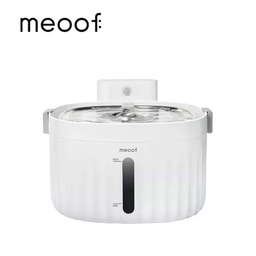 【meoof 覓凹】寵物無線感應飲水機 充電版（不鏽鋼款）