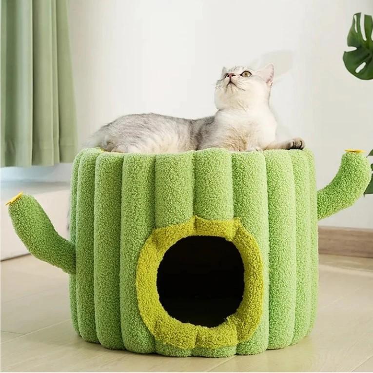 【喵仙兒 FD.Cattery】仙人掌劍麻樹洞貓窩