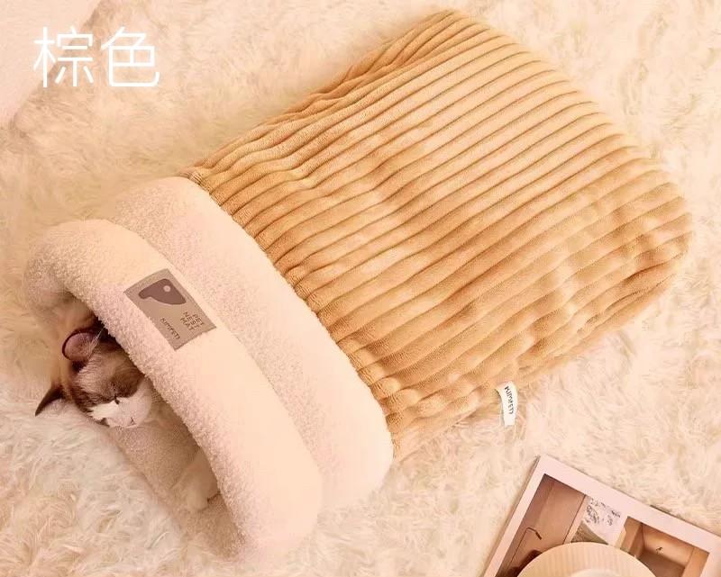 【中途精選】封閉式寵物毛絨睡袋