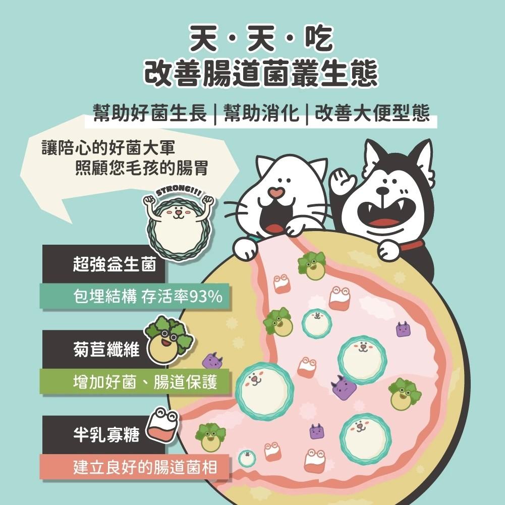 【陪心寵糧】機能PLUS No.1腸胃保健益生菌 30入