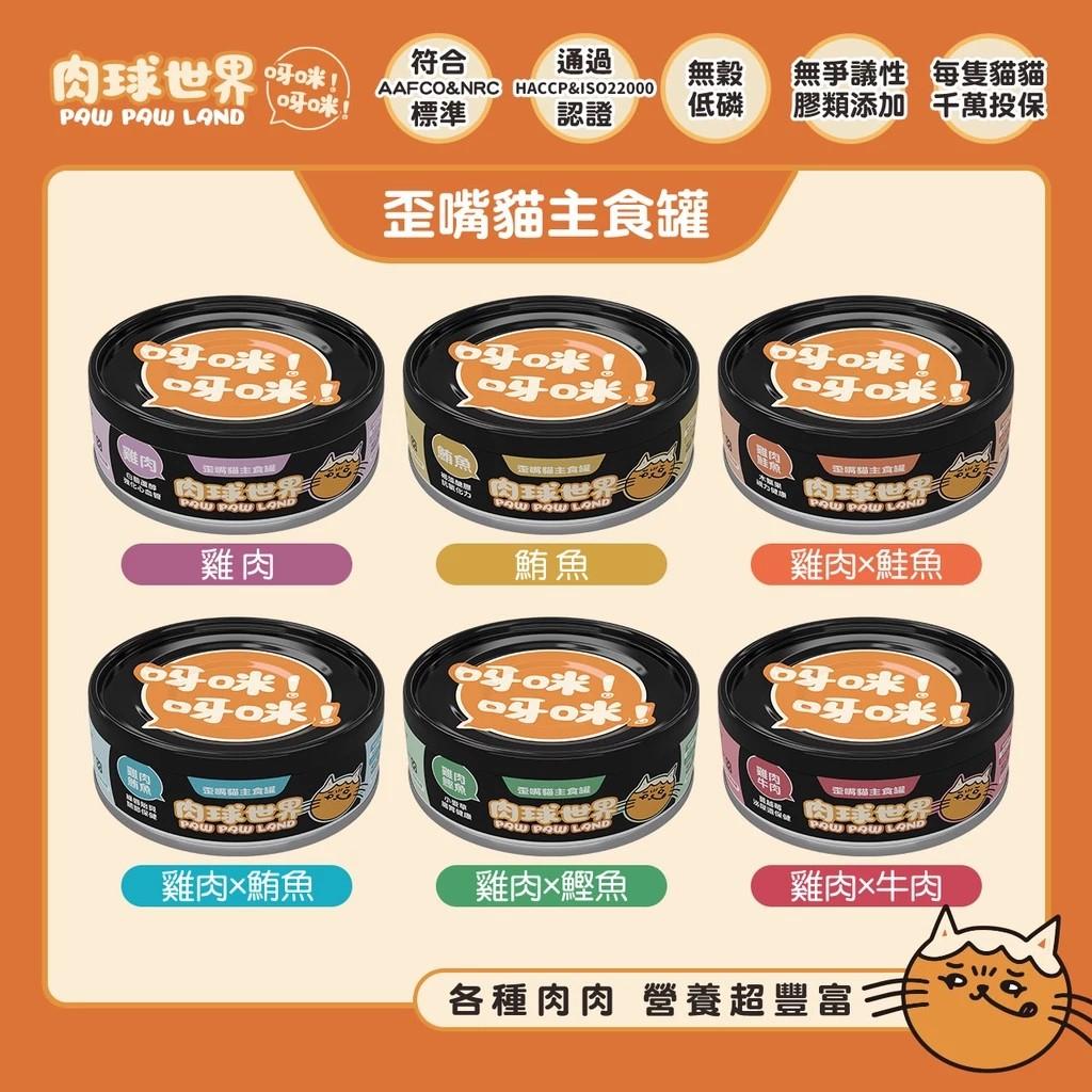 【肉球世界】歪嘴貓機能肉泥主食罐 80g