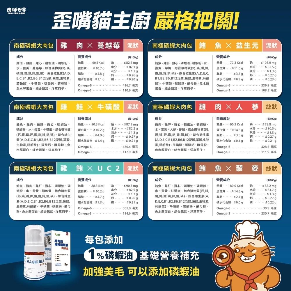 【肉球世界】南極磷蝦大肉包 主食餐包 45g（12包）