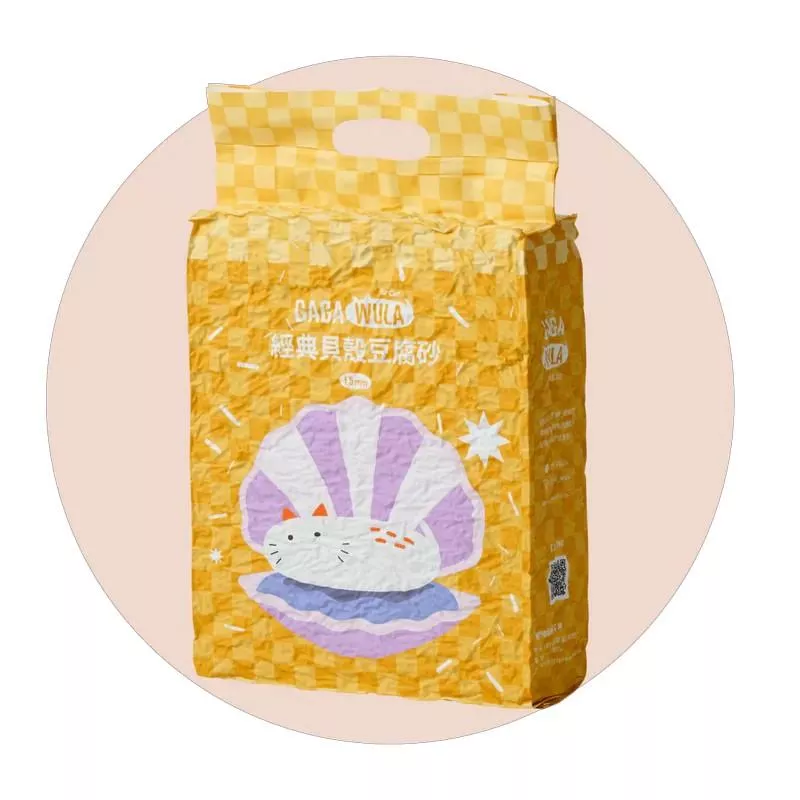 【GAGA WULA】SHELL SHELL 貝殼砂砂 貓砂2.7KG（６包組）
