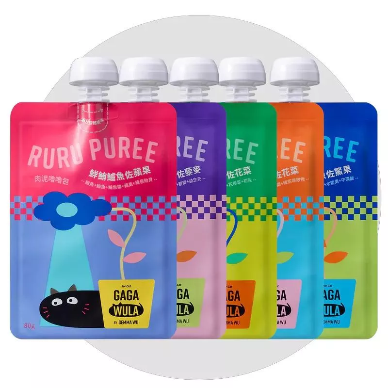 【GAGA WULA】RURU PUREE 肉泥嚕嚕包 80g