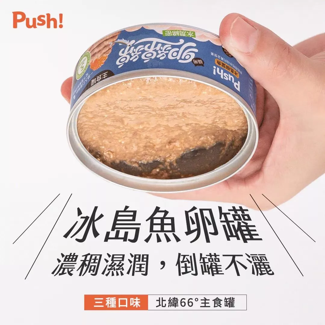 【Push!】卵綿綿 冰島魚卵貓咪主食罐 80g（箱購24罐）