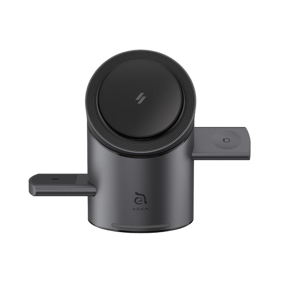【ADAM亞果元素】 充電盤 MagTube 三合一充電盤 充電座 Magsafe充電 Qi2充電認證