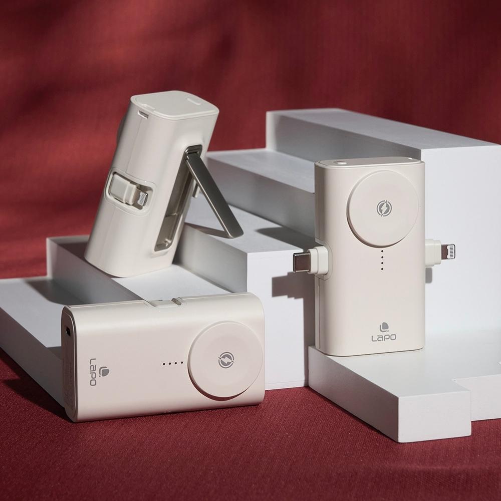 【LaPO】 行動電源 行充 充電器 雙折疊頭 適用蘋果 安卓 全功能快充版 口袋行動電源 WT-12 【隔日到貨】
