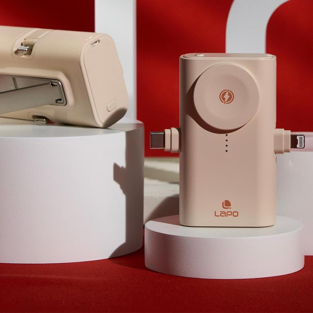 【LaPO】 行動電源 行充 充電器 雙折疊頭 適用蘋果 安卓 全功能快充版 口袋行動電源 WT-12 【隔日到貨】