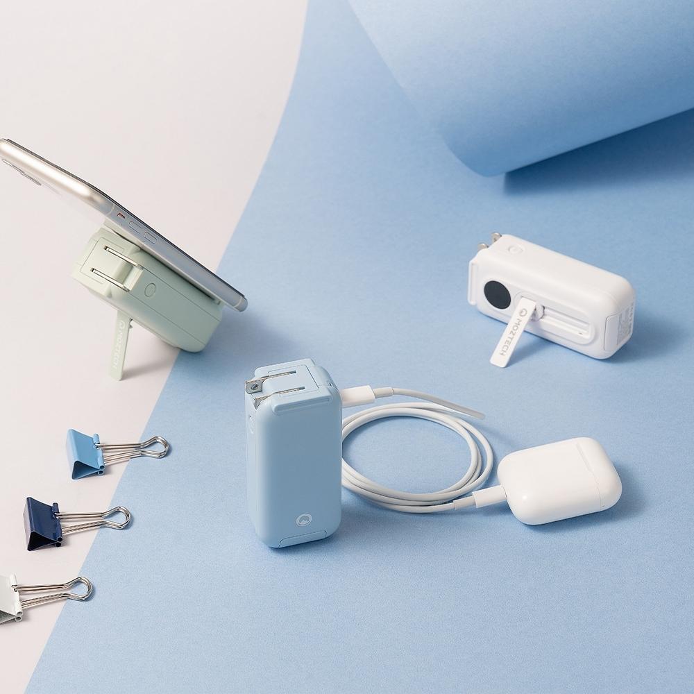 MOZTECH 太空艙 行動電源 行充 隨充 輕巧多功能口袋 5000mAh
