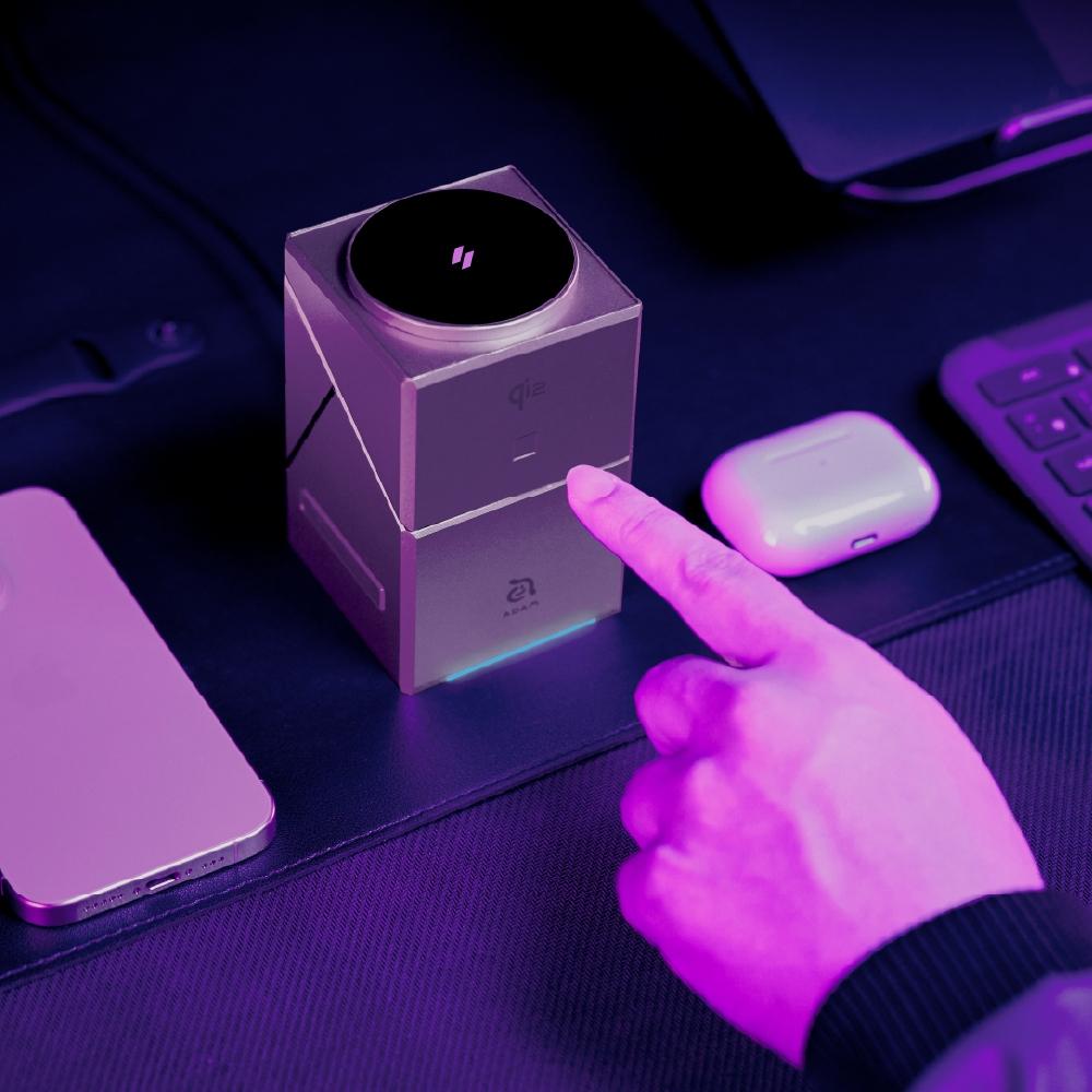 【ADAM亞果元素】 充電座 MagQube Qi2 Magsafe充電 Qi2充電認證 充電座 智慧型三合