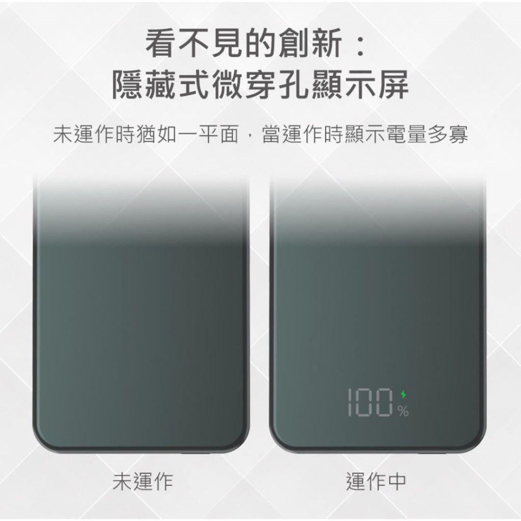 MINQ 行充 台灣製造 行動電源 10000mAh 磁吸式 無線閃充行動電源 TypeC 數顯電量
