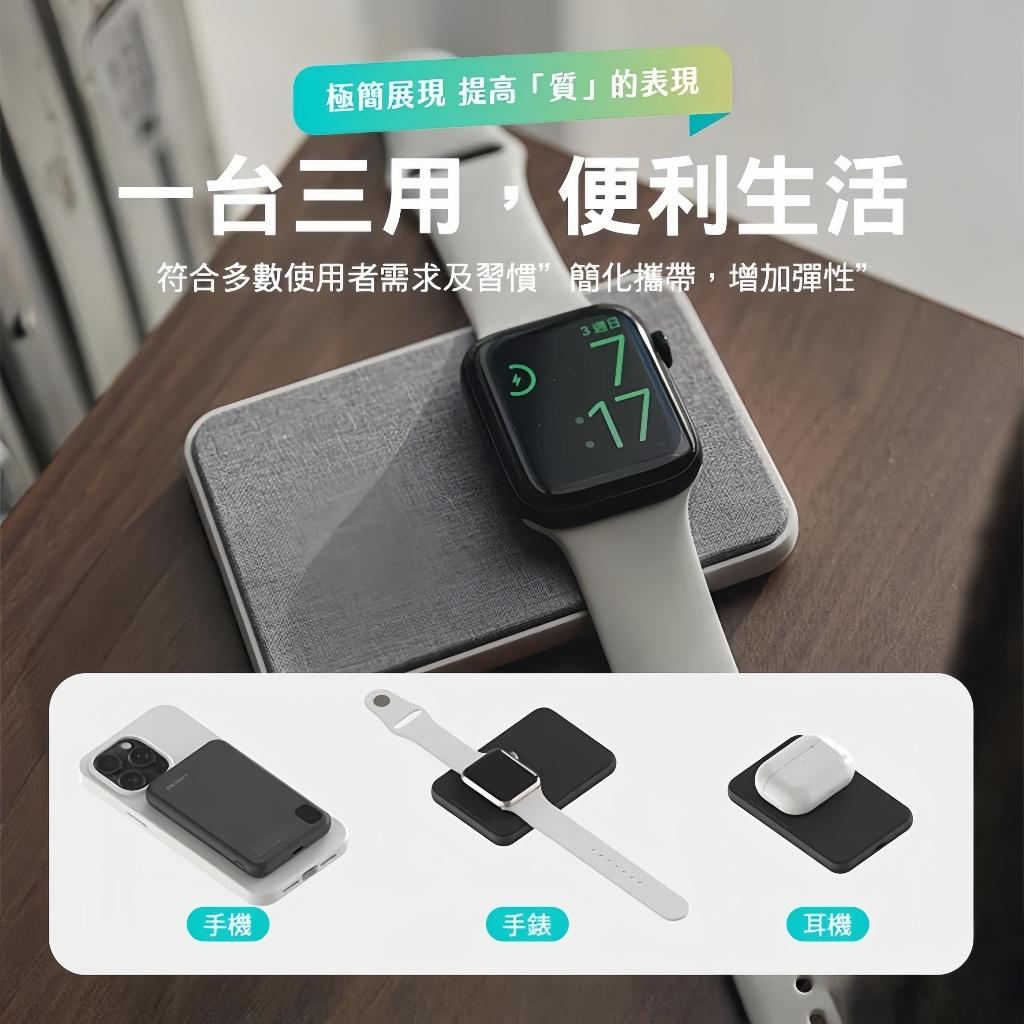 POLYBATT 行動電源 台灣製 5000mAh 手錶充 耳機充電 磁吸充 Magsafe 行充電源 型號LT001