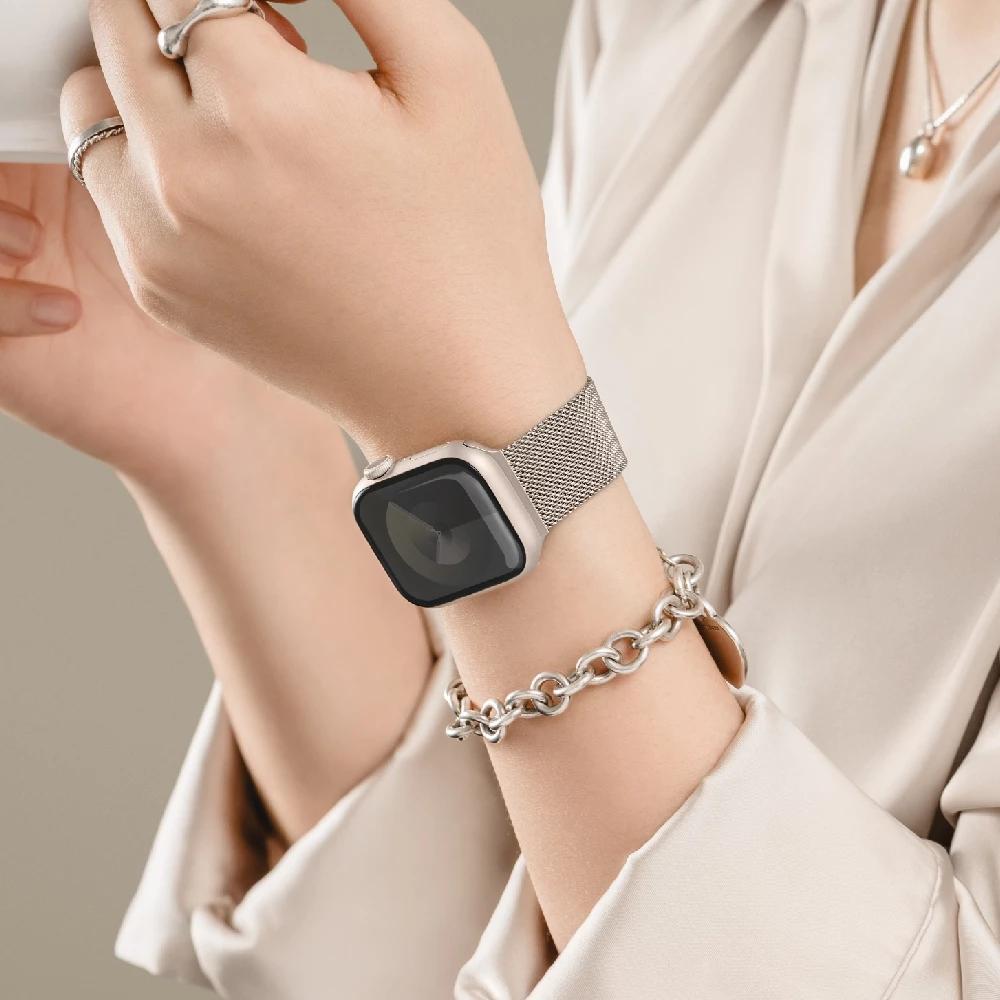 MAGEASY 手錶帶 米蘭磁吸錶帶 Apple Watch錶帶 不鏽鋼 Milanese Ultra/S10-5