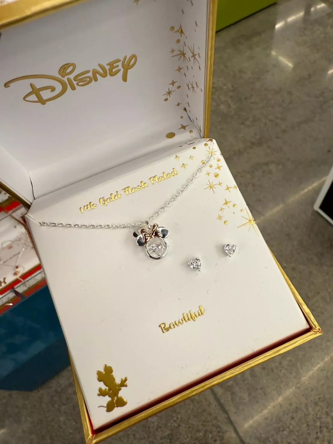 Disney 項鍊耳環組