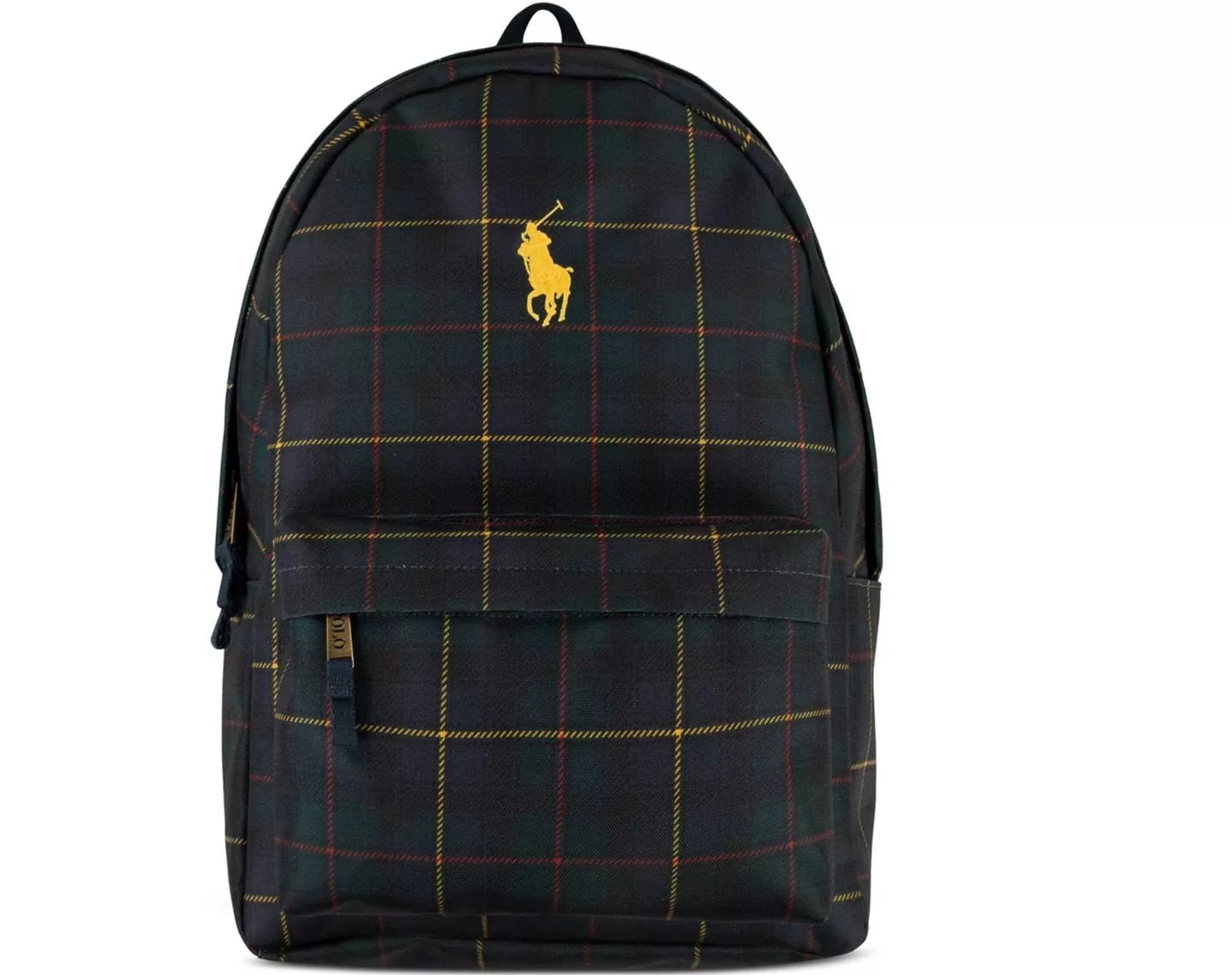 Ralph Lauren 經典格紋刺繡後背包｜大容量百搭款