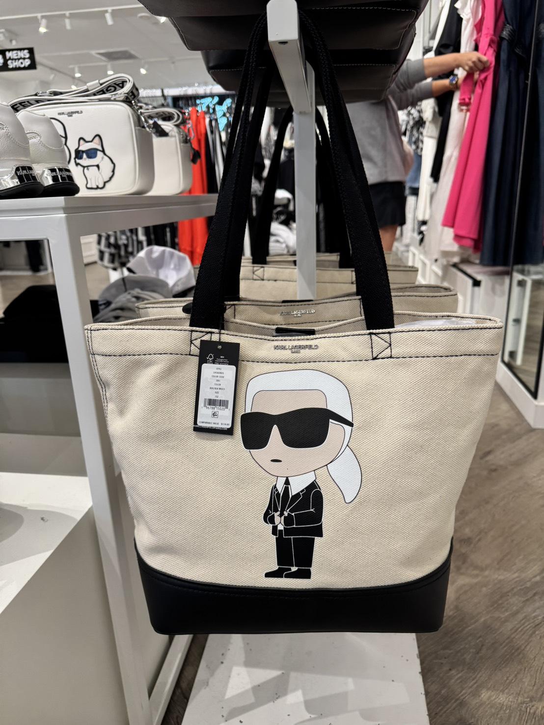 Karl Lagerfeld 老佛爺帆布托特包｜限量大容量款