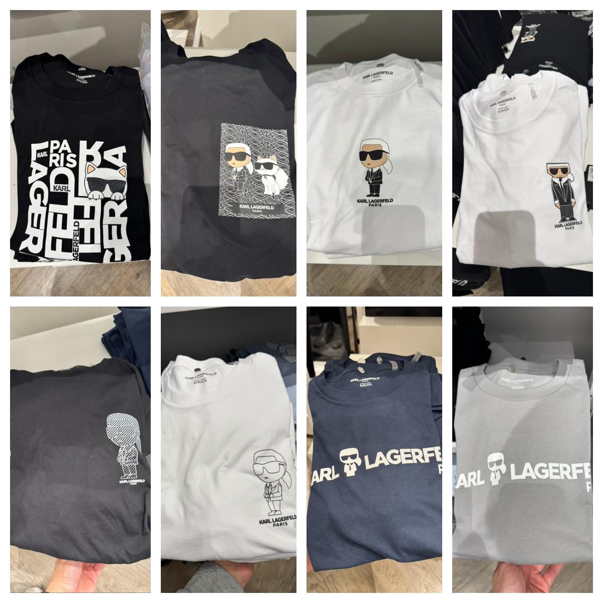 Karl Lagerfeld 卡爾男短T｜老佛爺公仔設計款・街頭潮感圖騰・八款任選