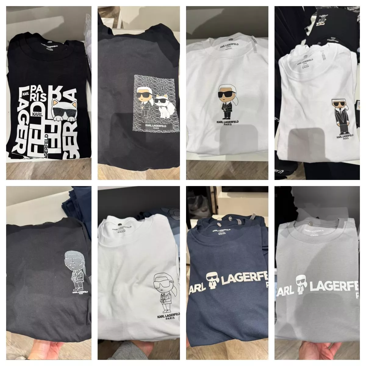 Karl Lagerfeld 卡爾男短T｜老佛爺公仔設計款・街頭潮感圖騰・八款任選