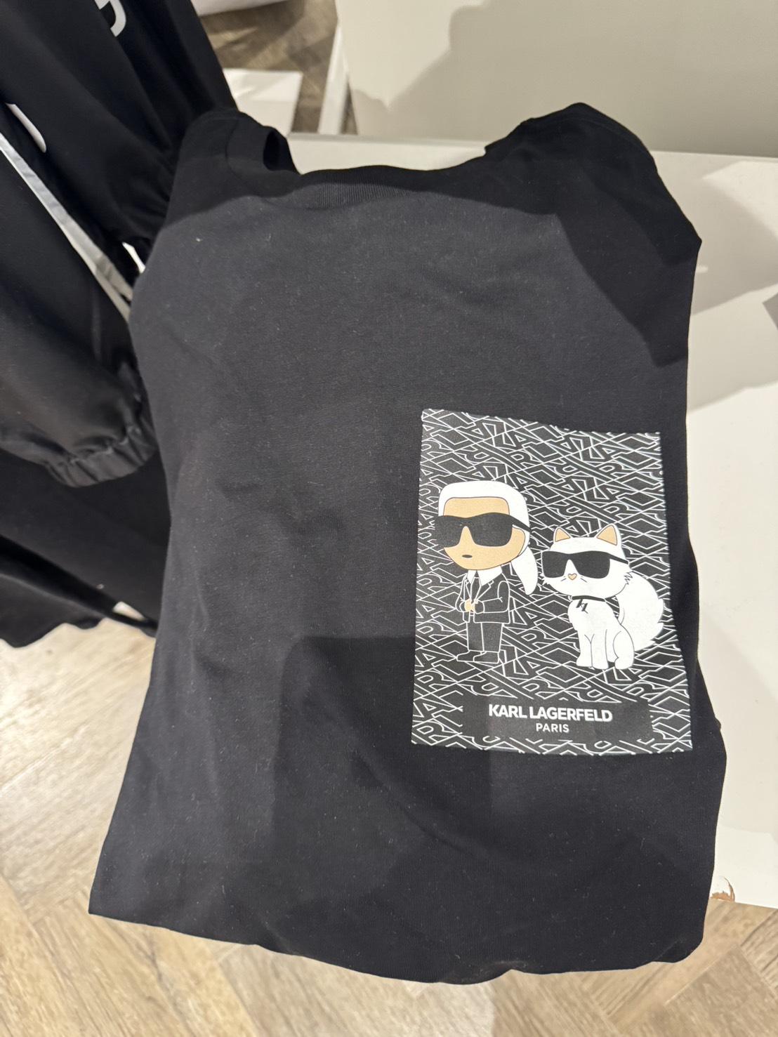 Karl Lagerfeld 卡爾男短T｜老佛爺公仔設計款・街頭潮感圖騰・八款任選