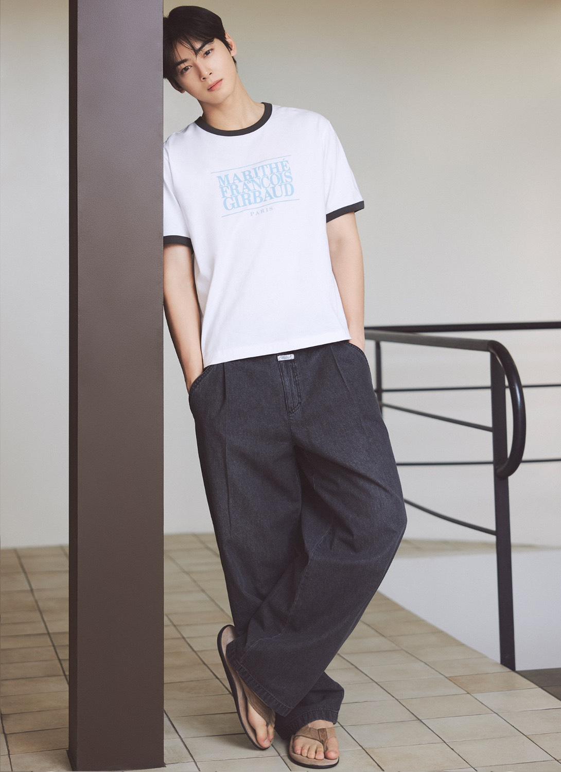 韓國🇰🇷 MARITHE FRANCOIS GIRBAUD｜車銀優同款 滾邊 LOGO TEE
