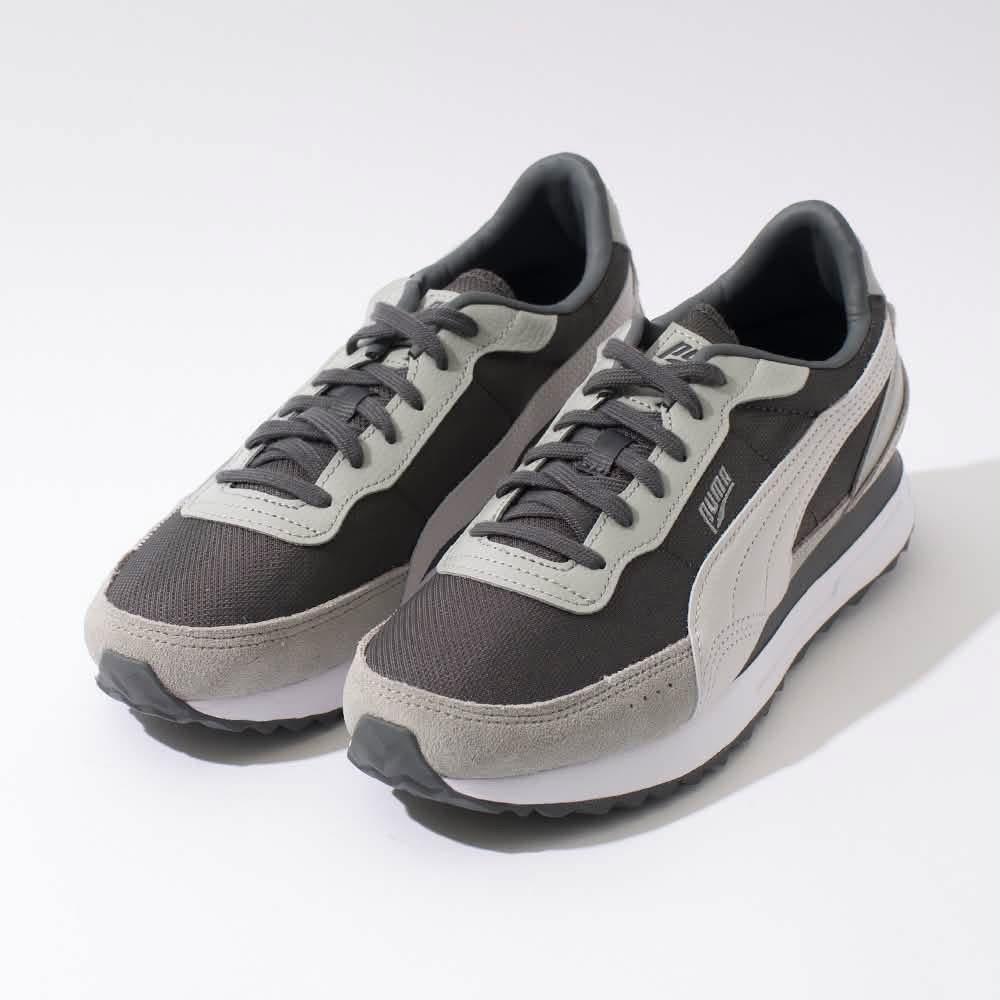 PUMA Road Rider Lux 復古拼接慢跑鞋｜灰黑