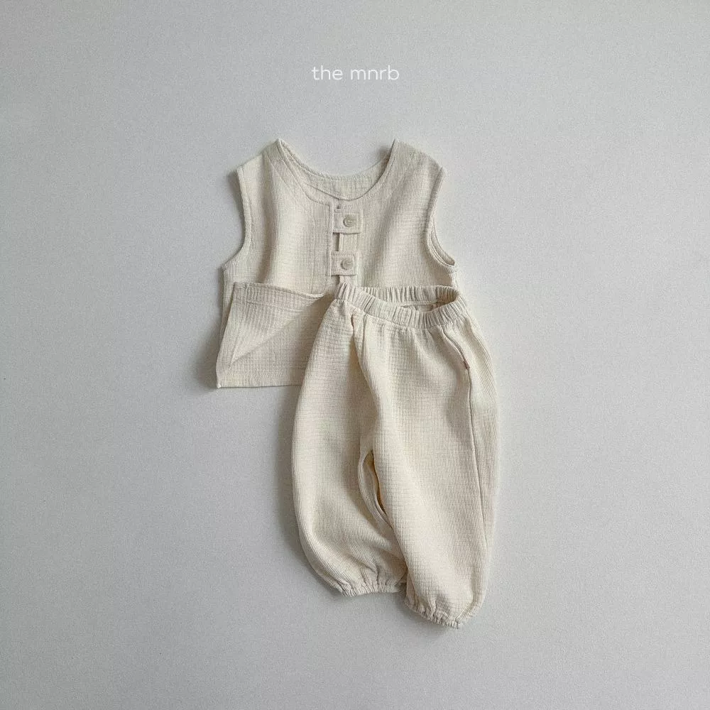 文青棉麻風扣飾背心 MINIROBE-8/27收單
