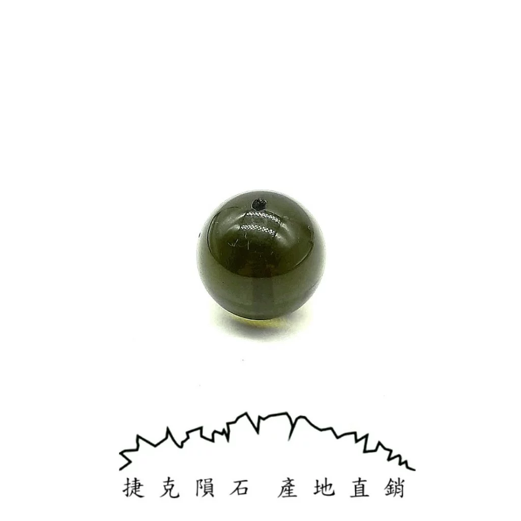 [12mm隕石圓珠] [捷克產地直銷 保證真品]  2.19g 招財、避邪、好運到