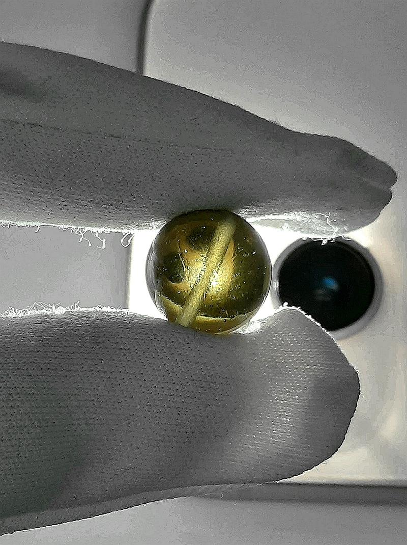 [12mm隕石圓珠] [捷克產地直銷 保證真品]  2.19g 招財、避邪、好運到