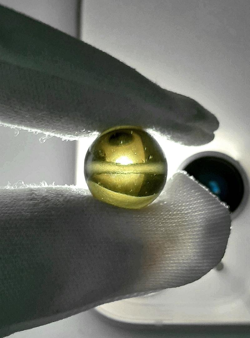 [12mm隕石圓珠] [捷克產地直銷 保證真品]  2.19g 招財、避邪、好運到
