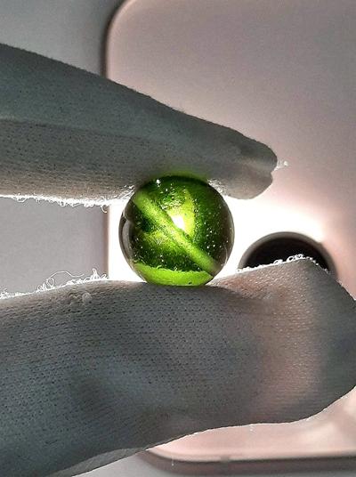 [12mm隕石圓珠] [捷克產地直銷 保證真品] 2.12g 招財、避邪、好運到