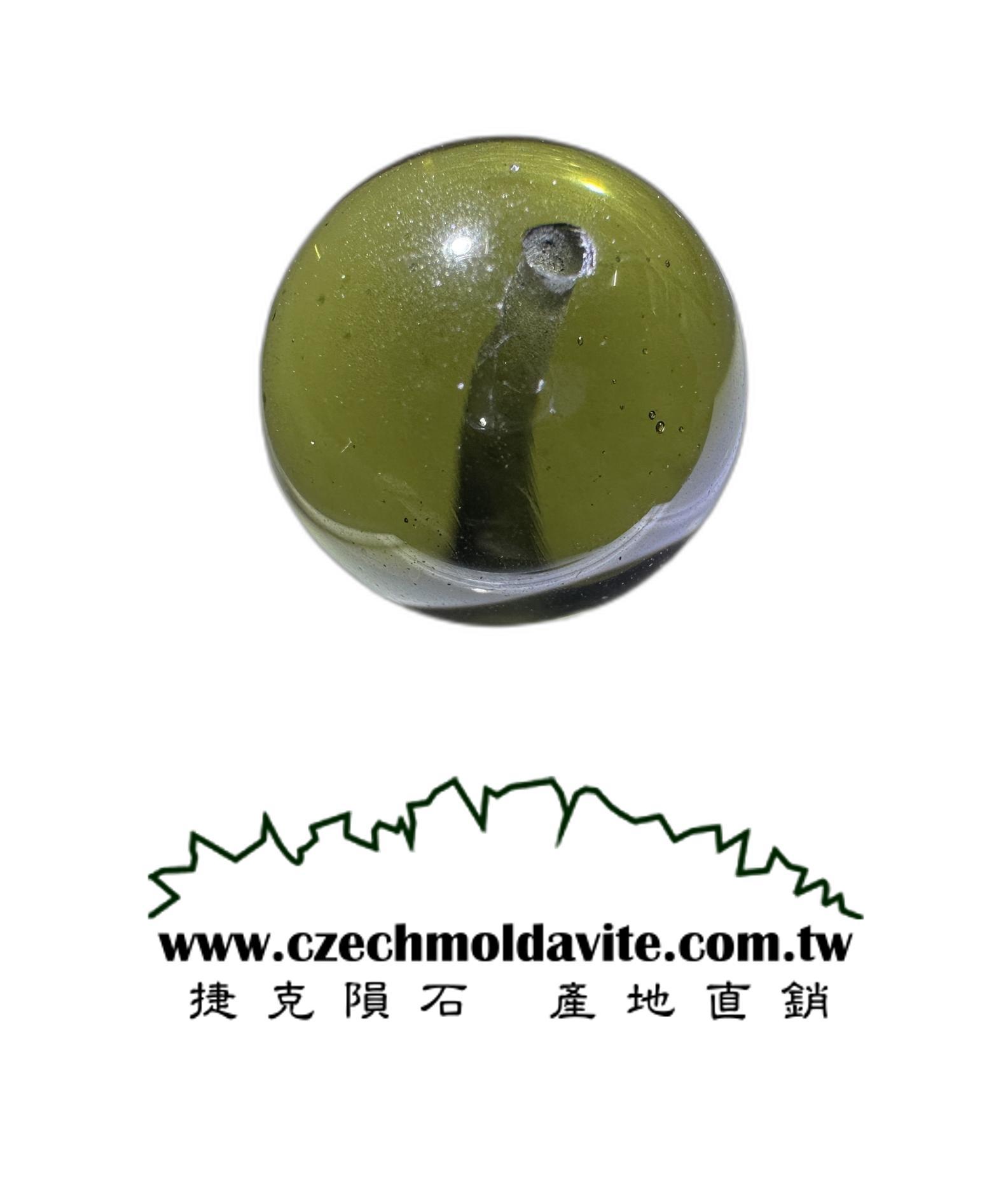 [14.2mm隕石圓珠] [捷克產地直銷 保證真品] 3.47g 招財、避邪、好運到