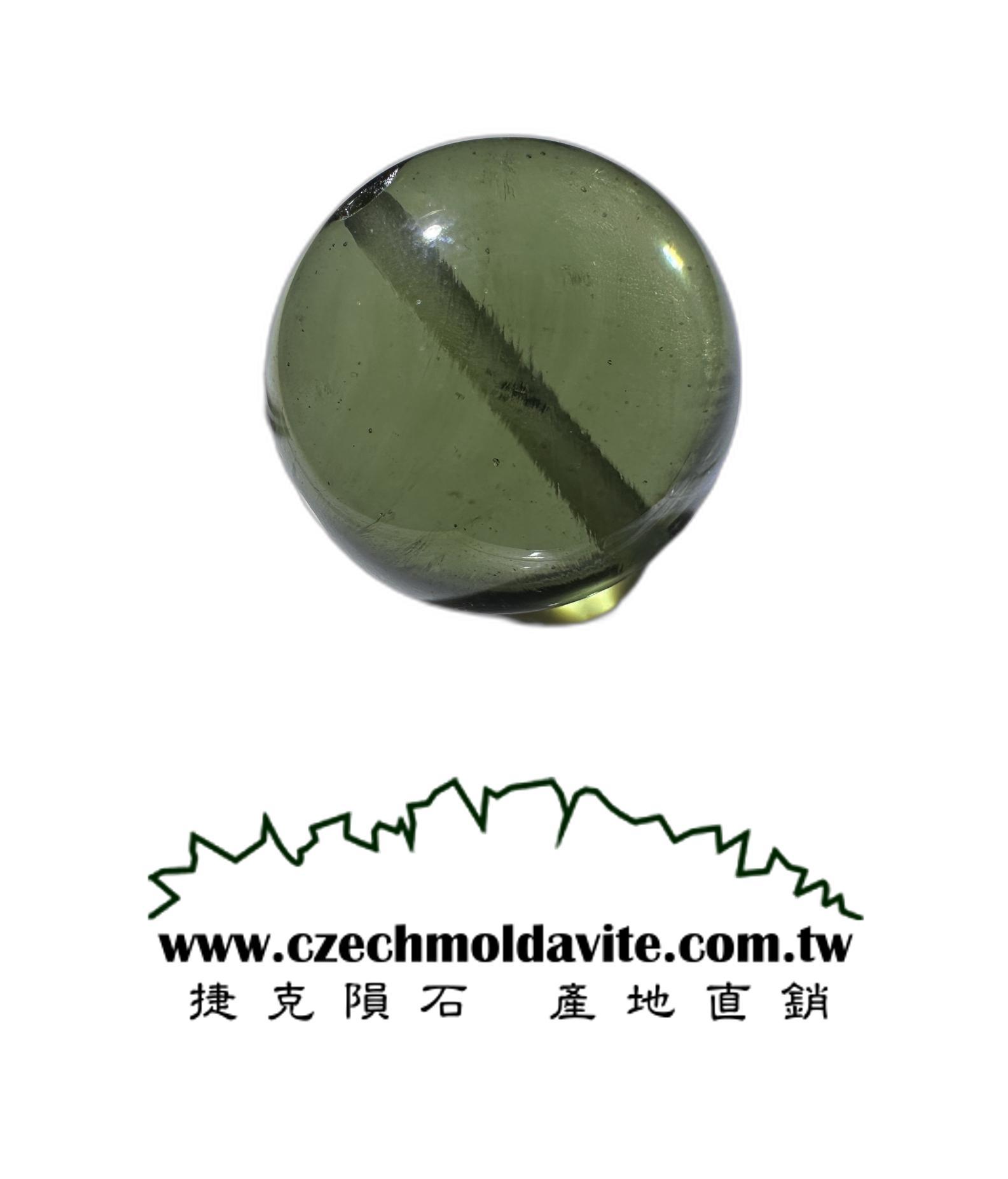 [14.3mm隕石圓珠] [捷克產地直銷 保證真品] 3.89g 招財、避邪、好運到
