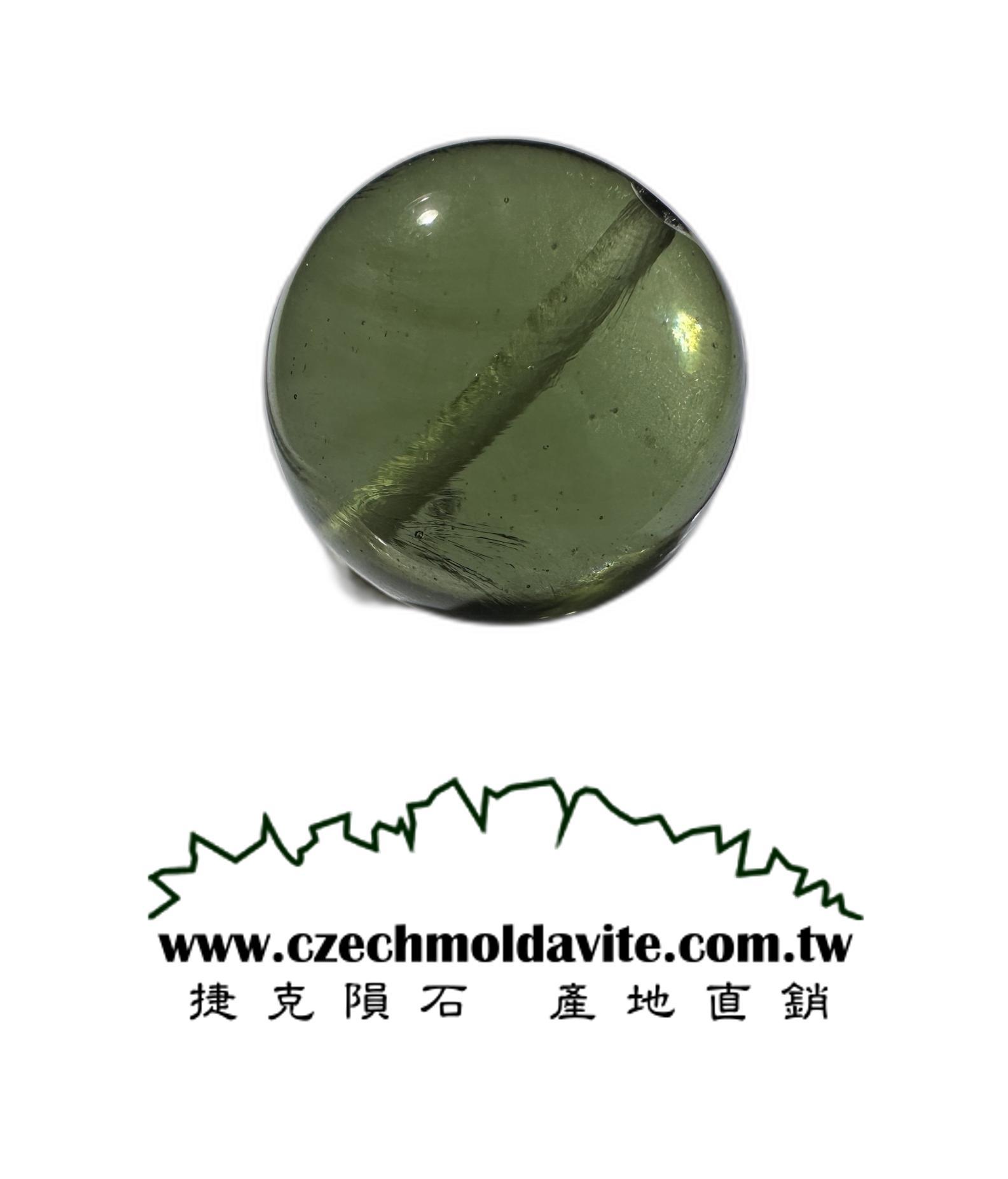 [14.3mm隕石圓珠] [捷克產地直銷 保證真品] 3.89g 招財、避邪、好運到