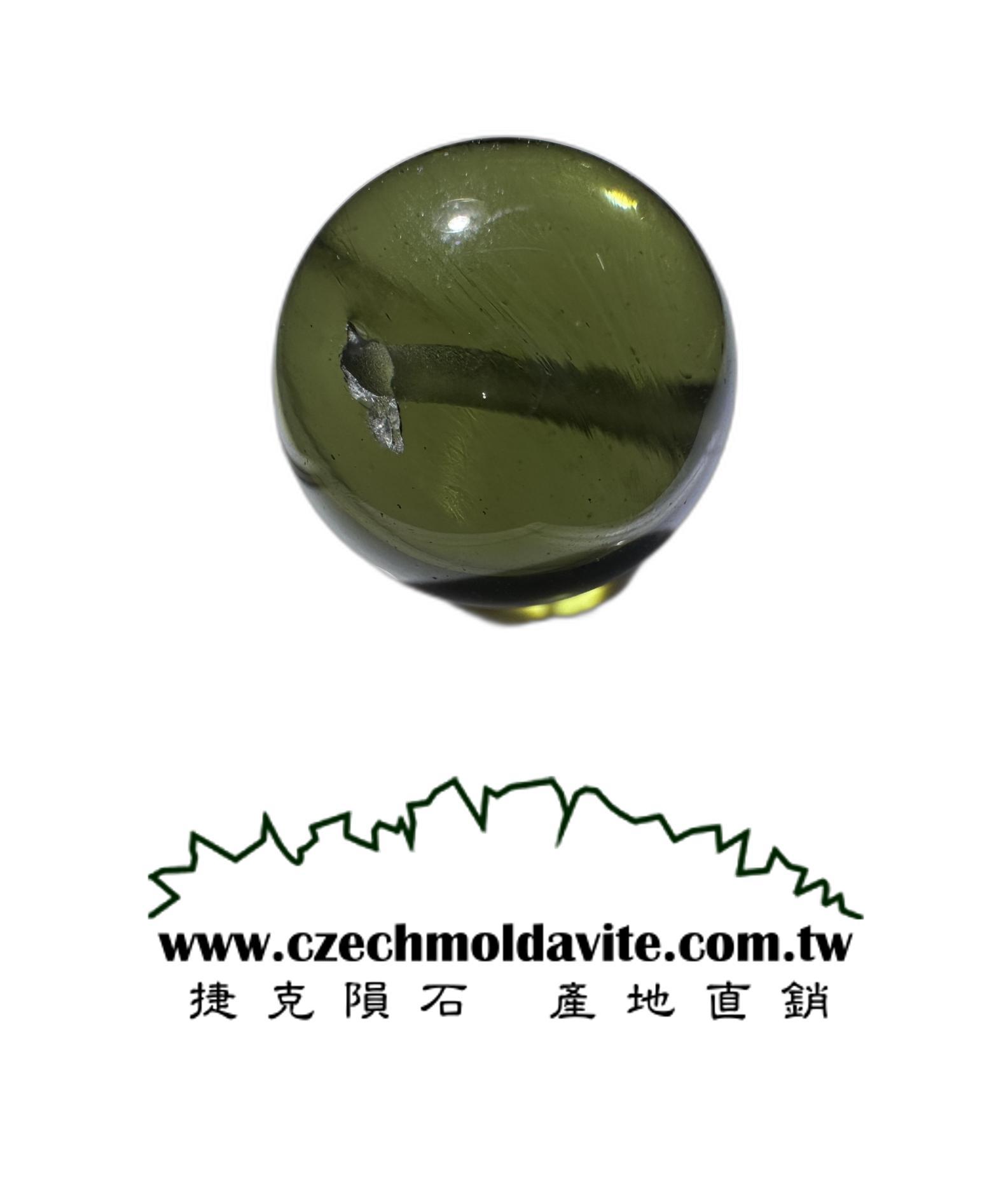 [14.5mm隕石圓珠] [捷克產地直銷 保證真品] 3.69g 招財、避邪、好運到