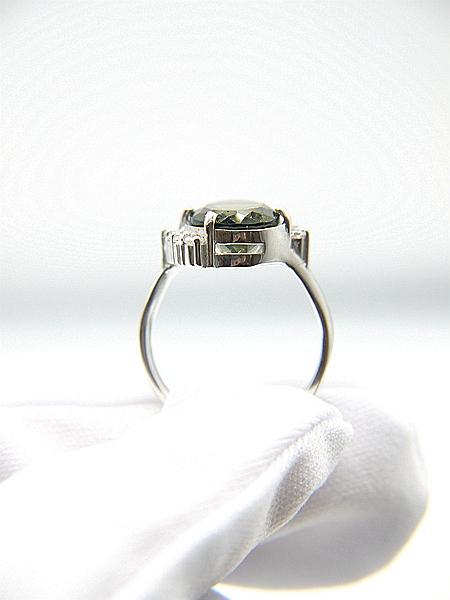 [J039]  [捷克隕石 產地直銷 保證真品] 橢圓鑲鑽10×12mm 捷克隕石戒指