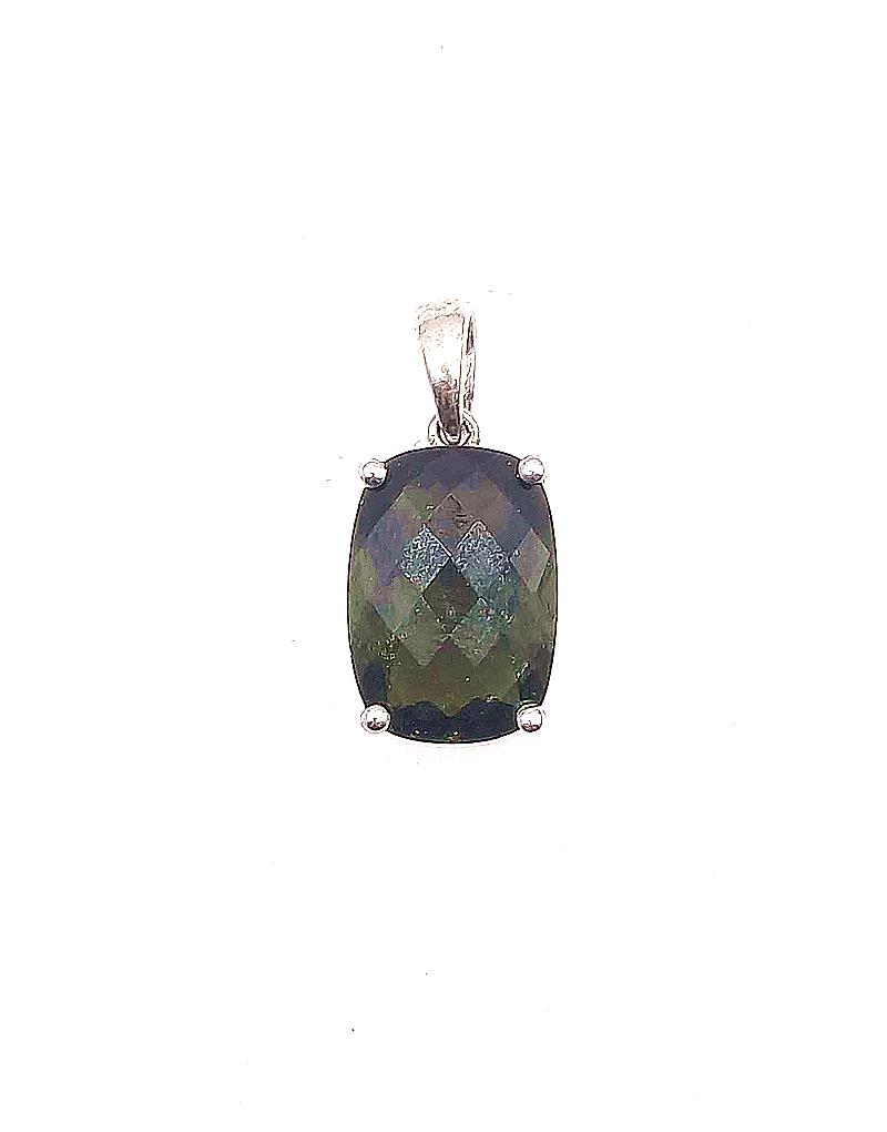 [J077]  [捷克隕石 產地直銷 保證真品] 橢圓(方)10×14mm 捷克隕石項鍊