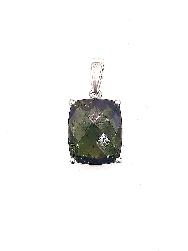 [J079]  [捷克隕石 產地直銷 保證真品] 橢圓(方)10×12mm 捷克隕石項鍊