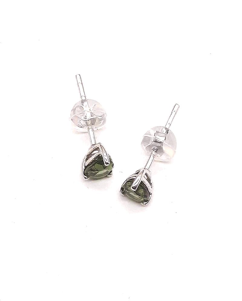 [J085]  [捷克隕石 產地直銷 保證真品] 水滴形4×7mm 捷克隕石耳環