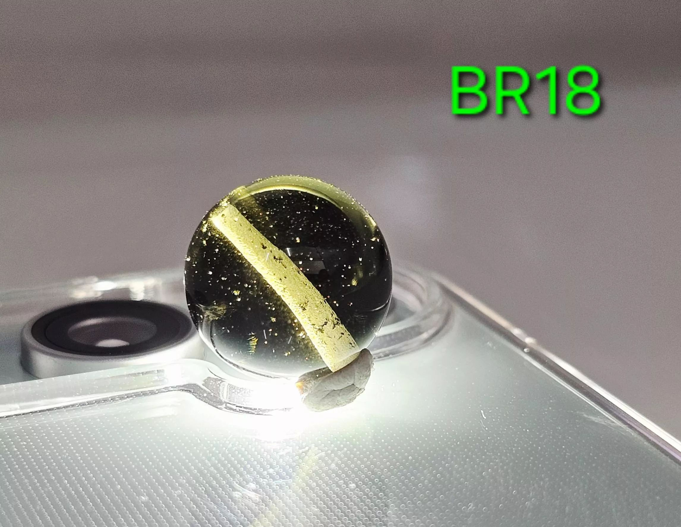 [BR18][14.2mm隕石圓珠] [捷克產地直銷 保證真品] 3.47g 招財、避邪、好運到