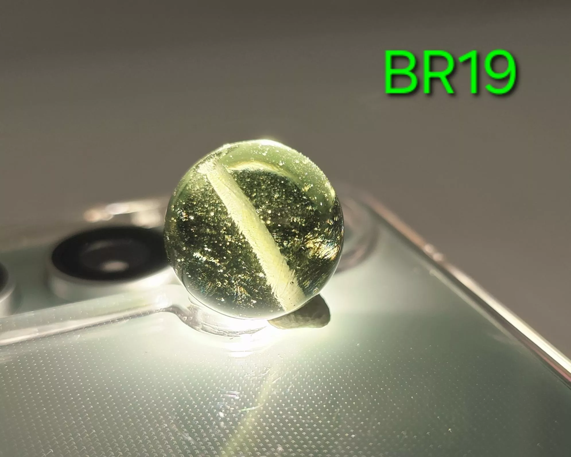 [BR19][14.3mm隕石圓珠] [捷克產地直銷 保證真品] 3.89g 招財、避邪、好運到