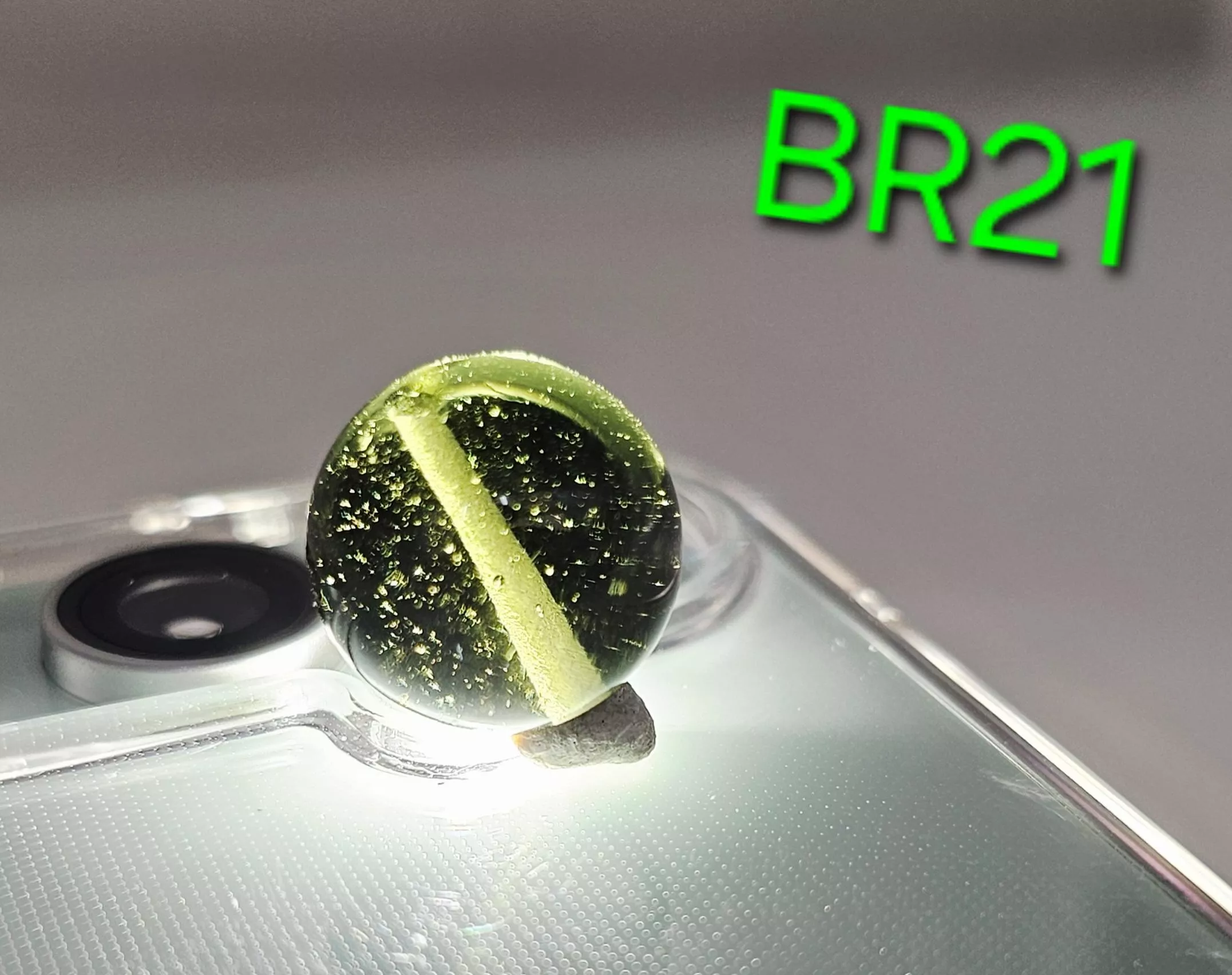 [BR21][14.6mm隕石圓珠]  [捷克產地直銷 保證真品] 3.82g 招財、避邪、好運到